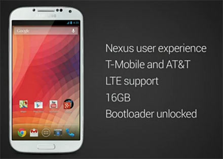 Google-Nexus Samsung-Galaxy-S4
